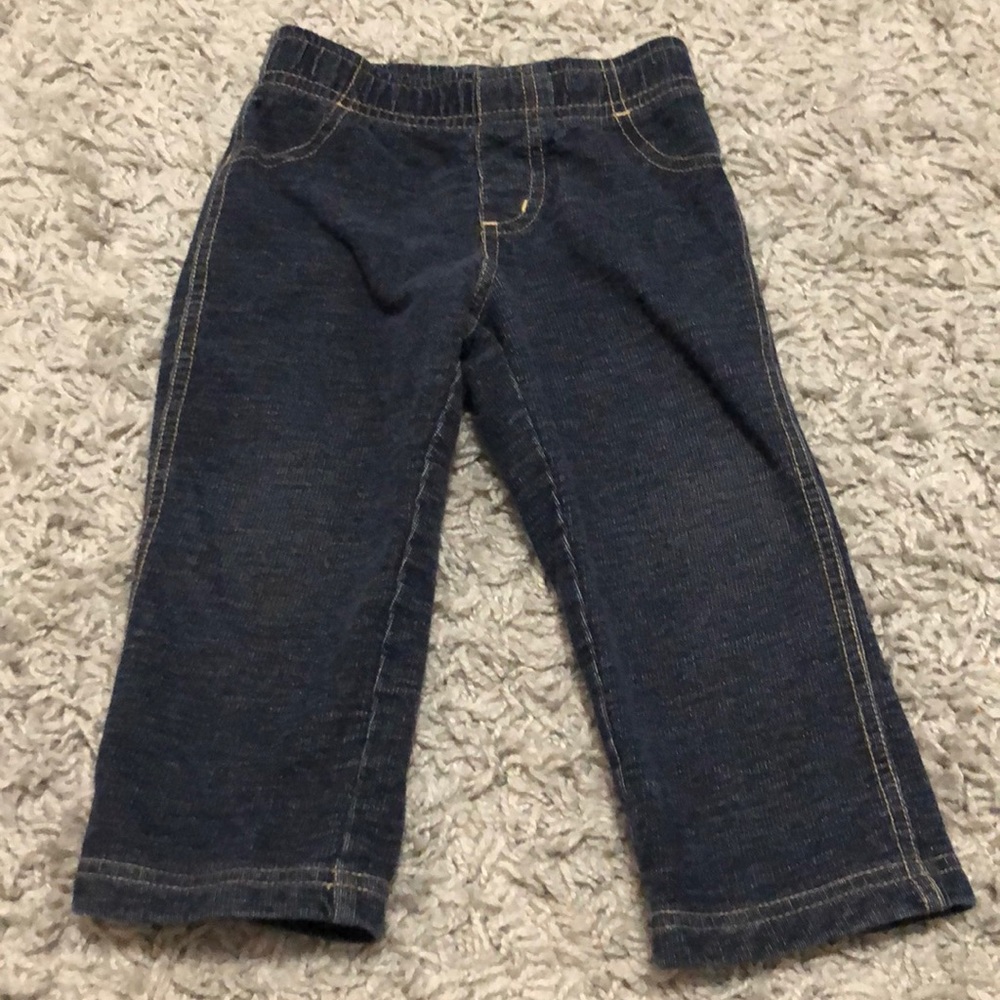 Carters size 18 months stretchy blue jeans